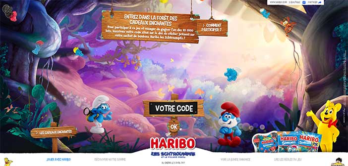 Grand Jeu Haribo Les Schtroumpfs 2017