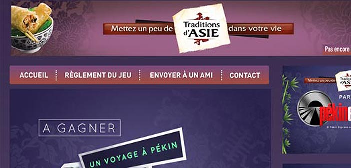 Jeu Tradition d'Asie Pékin Express