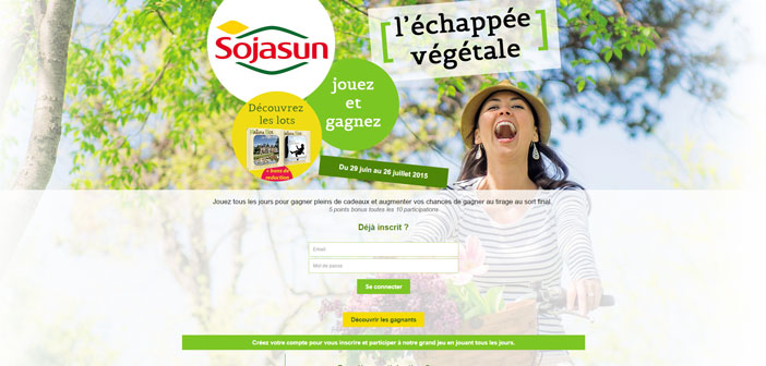 Grand Jeu Sojasun l'Échappée Végétale