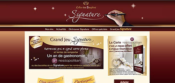 Jeu Signature Cellier des Dauphins