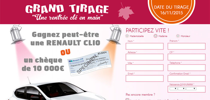 Grand Jeu de la Rentrée Francoise Saget