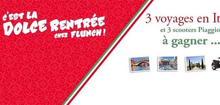 Jeu Flunch Dolce Rentrée