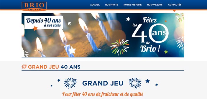 Grand Jeu 40 ans Briofruits