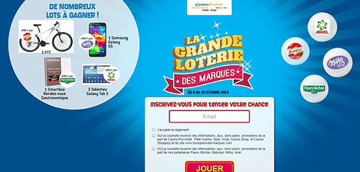 Jeu La Grande Loterie des Marques