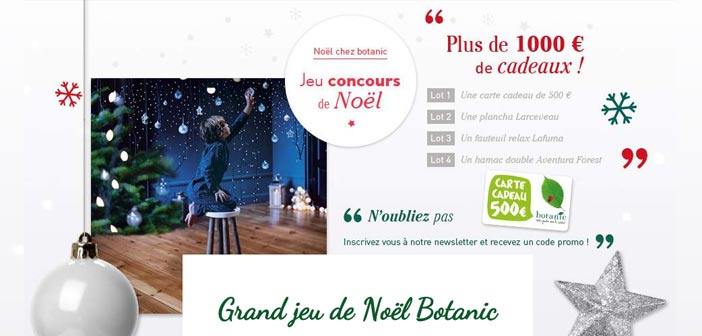 Grand Jeu de Noël Botanic