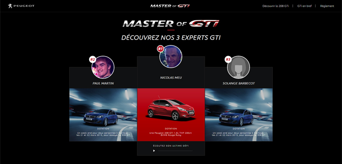 Grand Jeu Peugeot L'as de la GTi