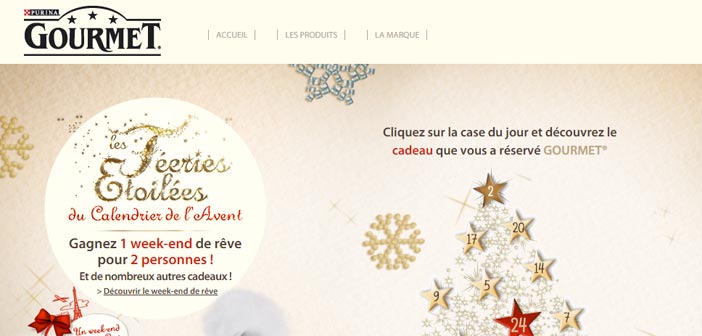 Jeu Calendrier de l'Avent Purina Gourmet