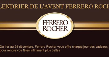 Jeu Calendrier de l'avent Ferrero Rocher