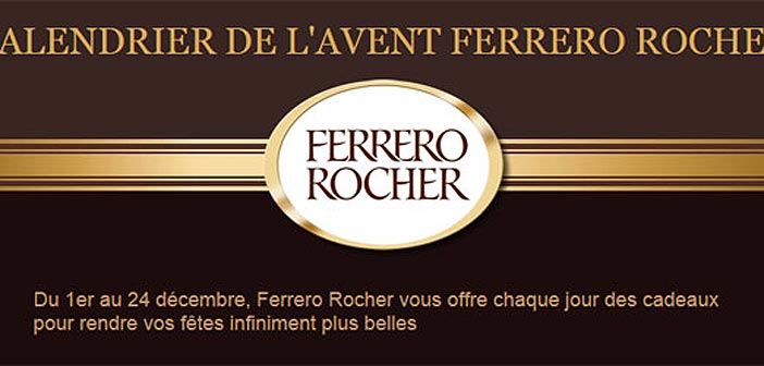 Jeu Calendrier de l'avent Ferrero Rocher