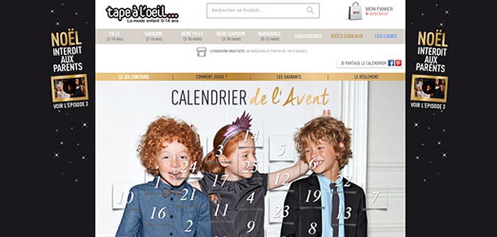 Jeu Calendrier de l'avent Tape à L'Oeil