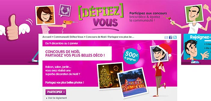 Jeu Leroy Merlin Défiez-Vous de Noël