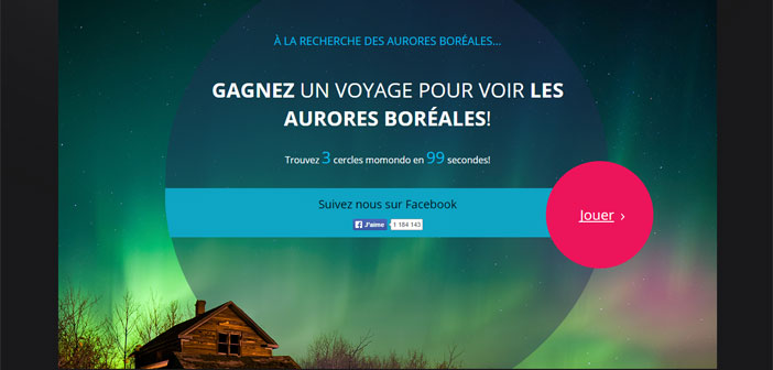 Jeu Momondo Aurores Boréales en Islande