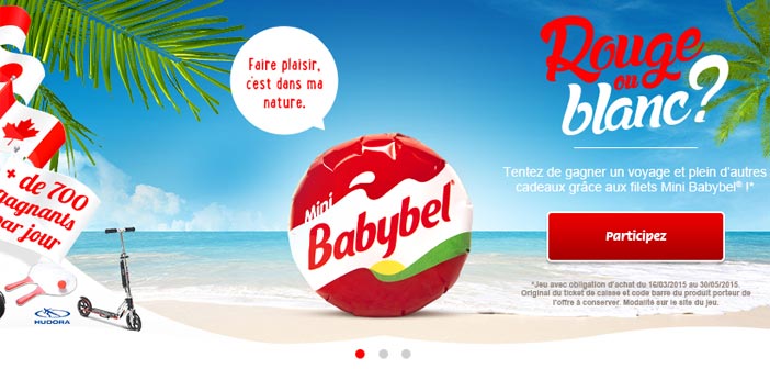 Grand Jeu Mini Babybel Rouge ou Blanc