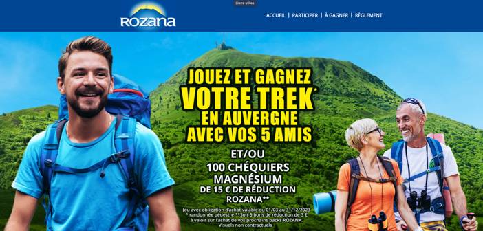 Jeu Concours Eau Rozana Trek-rozana.fr