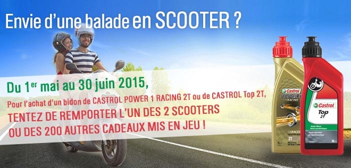 Jeu Concours Castrol Gagnez un scooter