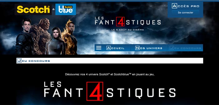 Grand Jeu Scotch Les 4 Fantastiques