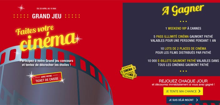 Jeu Carrefour Faites votre Cinéma