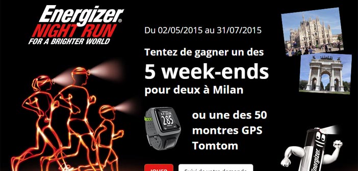 Jeu Energizer Night Run