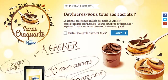 Jeu Secrets Craquants La Laitière