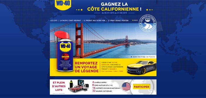 Jeu WD-40 Gagnez la Côte Californienne