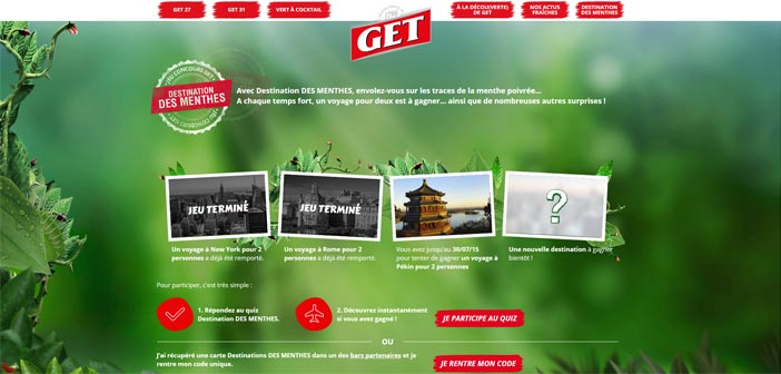 Jeu Concours Get 27 Destination des Menthes