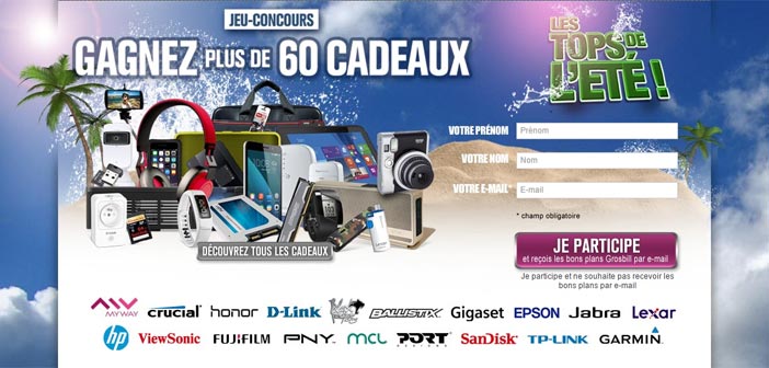 Jeu Grosbill Les Tops de l'Eté