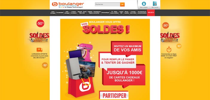 Jeu Boulanger vous offre vos soldes