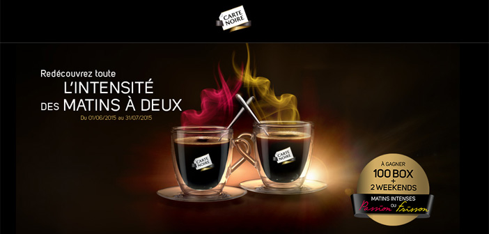 Jeu Carte Noire Matins Intenses