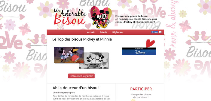 Jeu Concours Disney Un adorable bisou