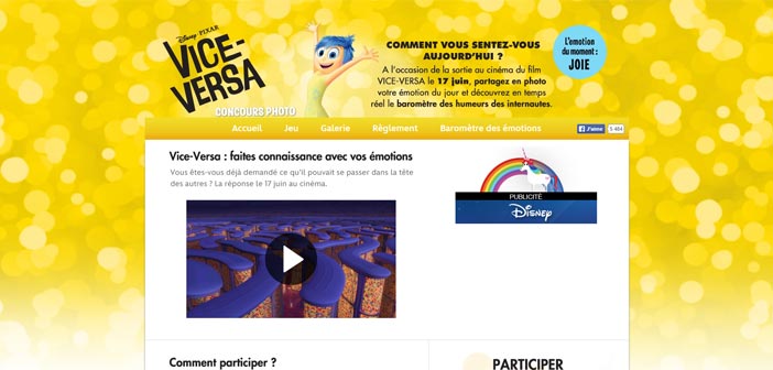 Jeu Concours Disney Vice Versa