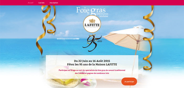 Jeu Concours Lafitte Foie-Gras