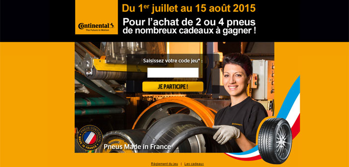 u Concours Pneus Continental