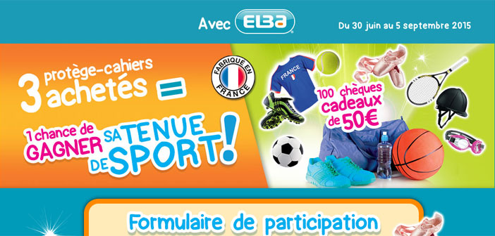Jeu la Rentrée Elba Sport