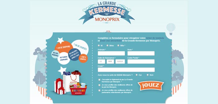 Jeu La Grande Kermesse Monoprix