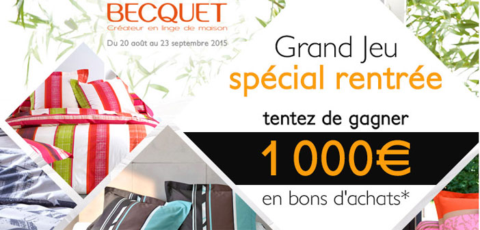 Grand Jeu de la Rentrée Becquet