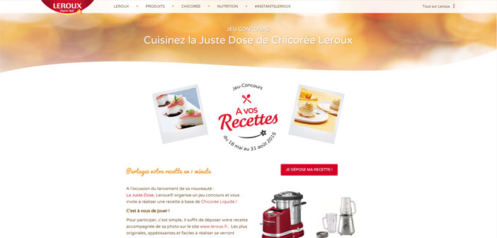 Concours Recettes Chicorée Leroux
