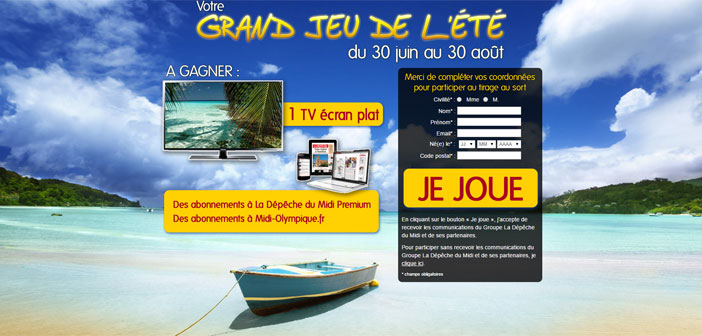 Grand jeu de l'été La Dépêche