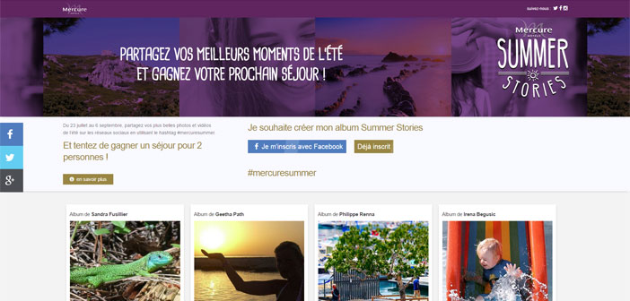 Grand Jeu Mercure Summer Stories