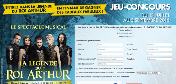 Jeu CGR La Légende du Roi Arthur