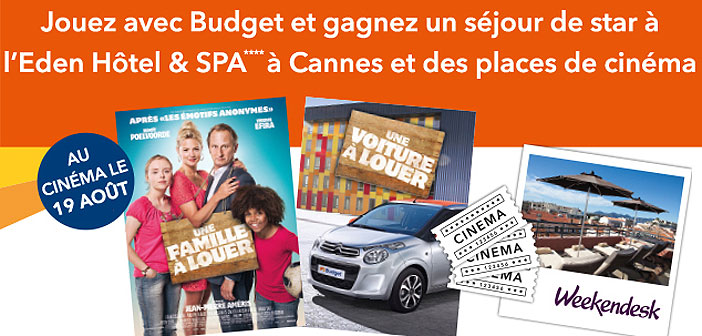 Jeu concours Budget Une famille à louer