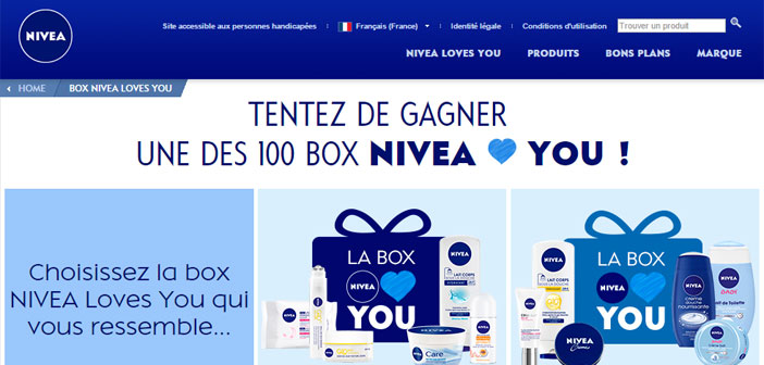 Jeu Box Nivea Loves You