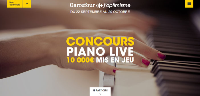 Concours Piano Live Carrefour