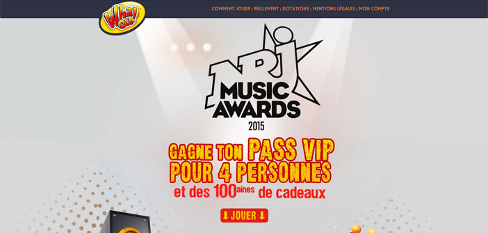 Grand Jeu Whaou NRJ Music Award