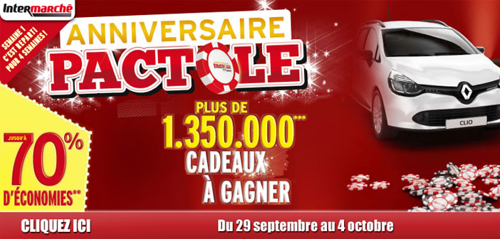Jeu Anniversaire Pactole Intermarché