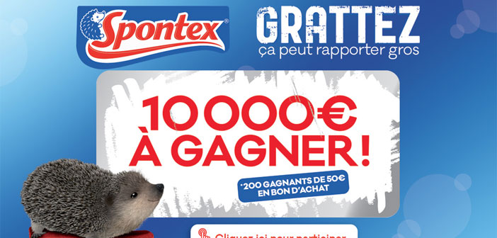 Jeu Spontex Frottez ça peut rapporter gros
