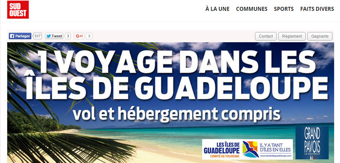 Jeu Sud Ouest Iles de la Guadeloupe
