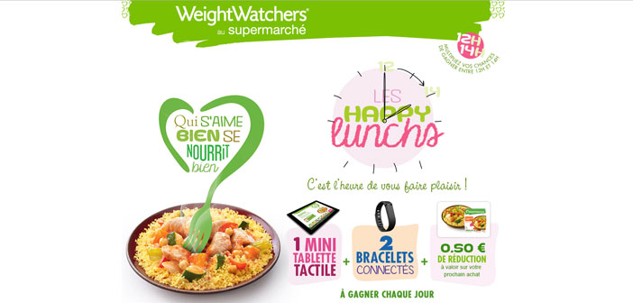 Jeu Weight Watchers Happy Lunchs