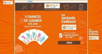 Jeu Les Instants Cadeaux Brico E.Leclerc