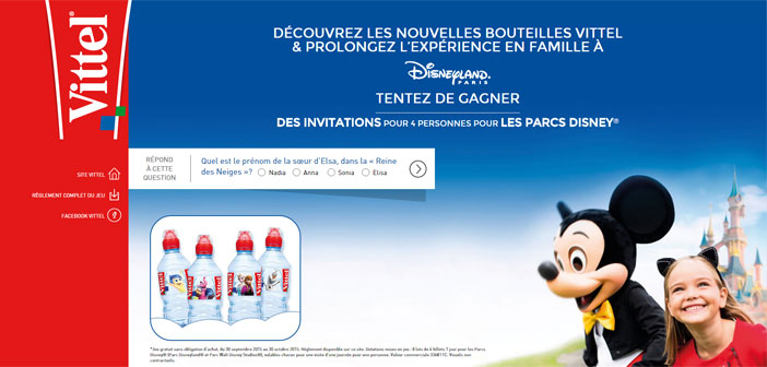 Grand Jeu Vittel Quiz Disney