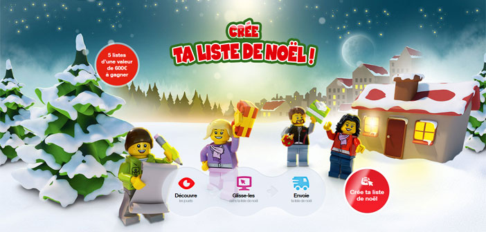 Grand Jeu Lego Crée ta liste de Noël